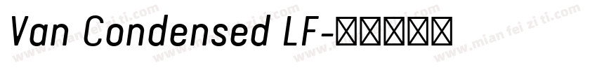 Van Condensed LF字体转换